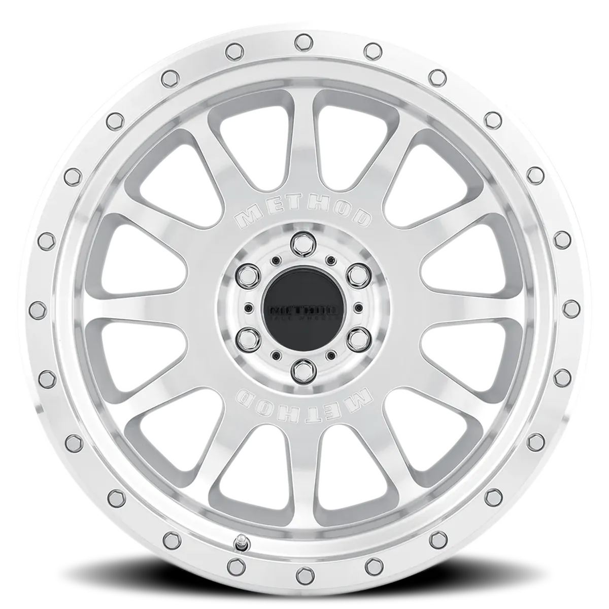 Aluminum Wheels 20x10 NV MR605 Bolt Pattern 6 On 139.7 Offset -24 Lip Size 2.83 Machined Silver SL Clear Coat Method product image