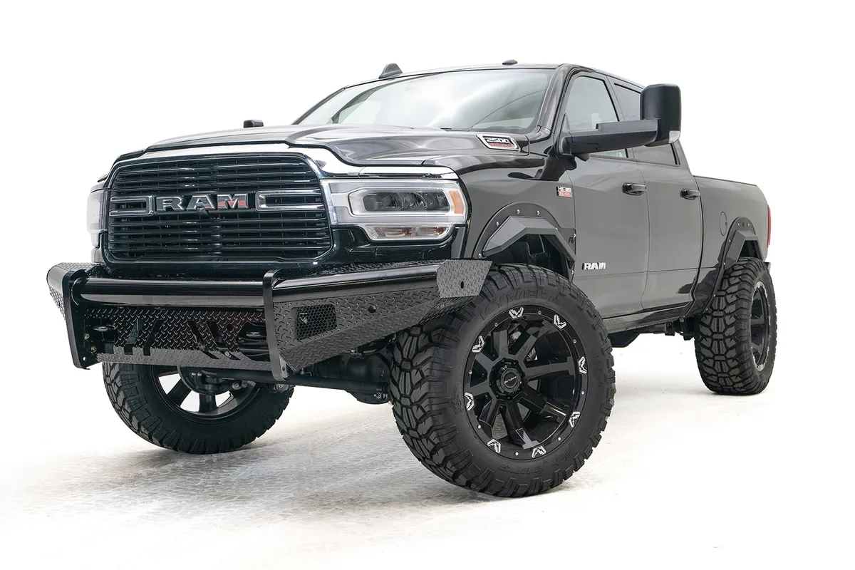 19c RAM 2500/3500 New Body Style Black Steel Front Bumper W/No Guard product image
