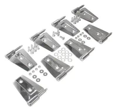 Crown Automotive Jeep Replacement RT Off-Road - Stainless Stainless Stainless Door Hinge Kit