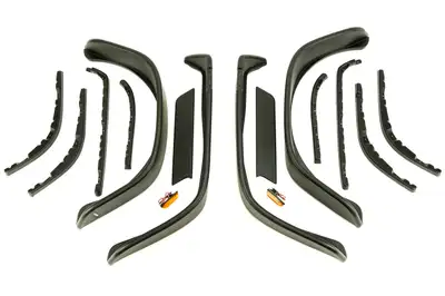 Bushwacker 8795 Jeep Wrangler YJ Flat Style Fender Flares