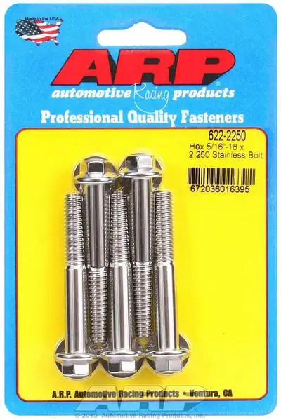 ARP Auto Racing S/S Bolt Kit - 6pt. (5) 5/16-18 x 2.250