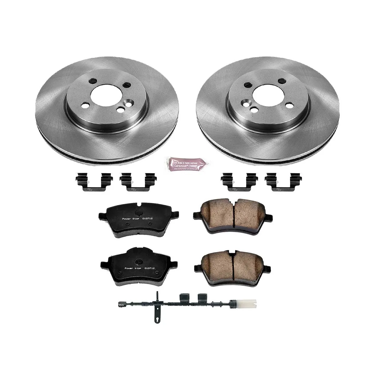 Z17 Direct Replacement Kit: Rotors; Ceramic Pads W/Hardware; Pad Sensors product image