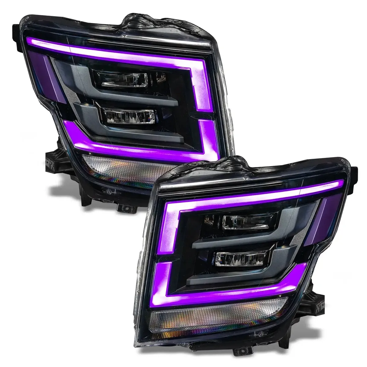 Oracle Lighting 2021-2022 Nissan Titan Colorshift Rgb+w Headlight DRL Upgrade product image