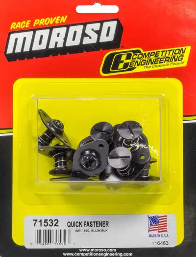 Moroso Quick Fastener s. Eject 5/16 X.650 Alum Blk