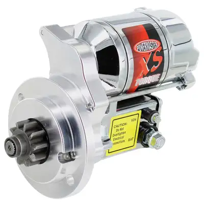 Power Master XS Torque Starter; Chrome; OE Steel Flywheel; 200 ft./lbs Torque; 18:1 Compression Rate; 4.4:1 Gear Reduction; Natural Finish;