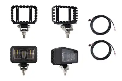 JW Speaker Corporation J.W. Speaker Mosaic 24V LED High Beam and Front Position LED Light Kit w/ Mount & Harness