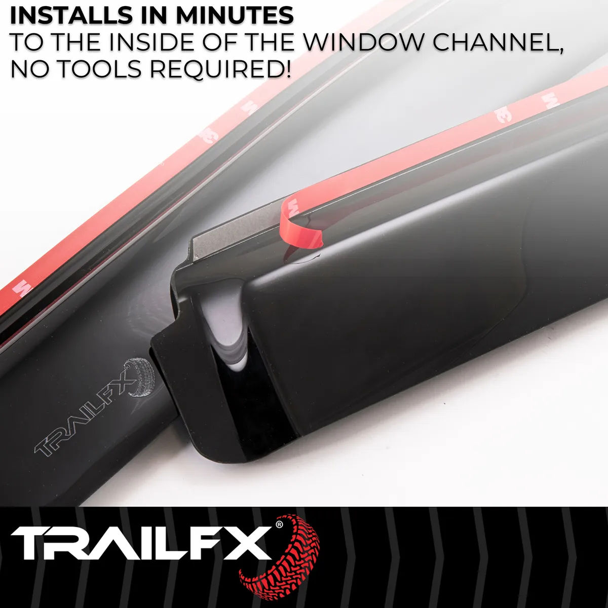 Tfx Inchannel Wndw Vents Smoke 4pc product image