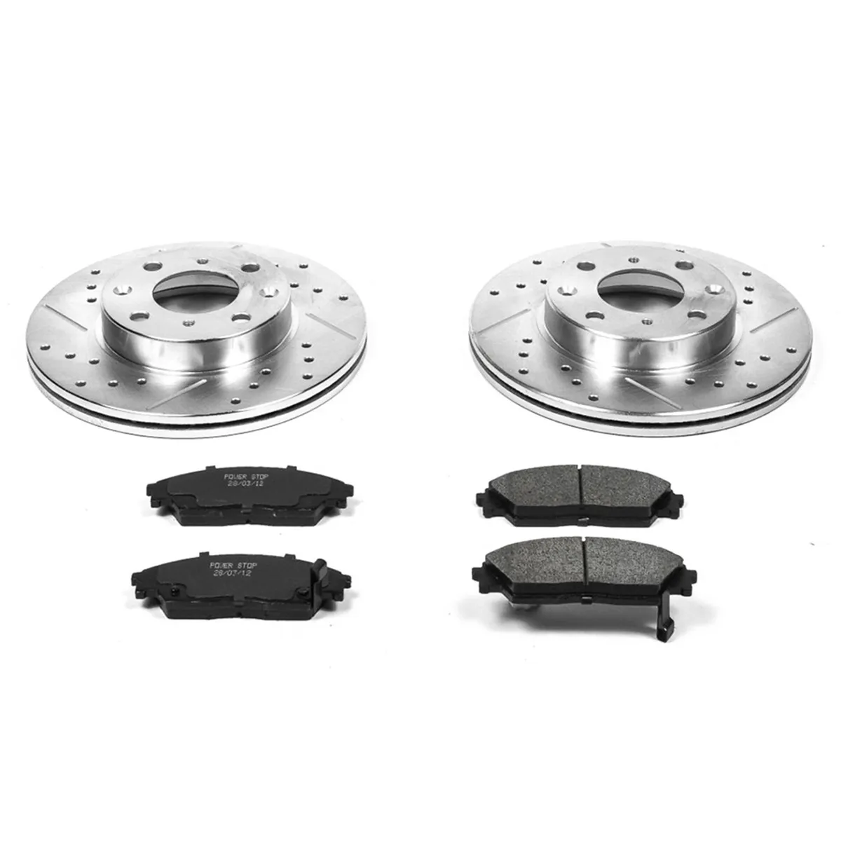 Z23 Evolution Sport Upgrade Kit: Drilled/Slotted Rotors; Carbon-Fiber Ceramic Pads W/Hardware product image