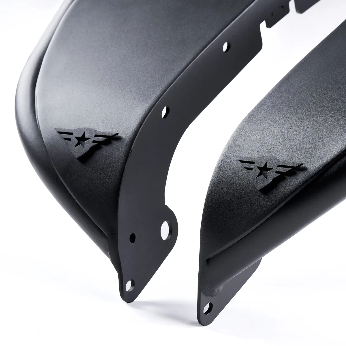 Combat Off Road 0718 Wrangler Jk/Jku Full Assault Black Aluminum Fender Kit Black Front