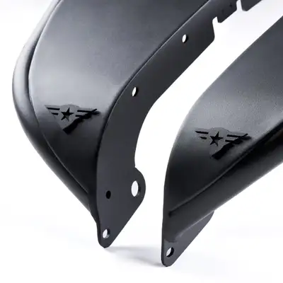 Combat Off Road 0718 Wrangler Jk/Jku Full Assault Black Aluminum Fender Kit Black Front