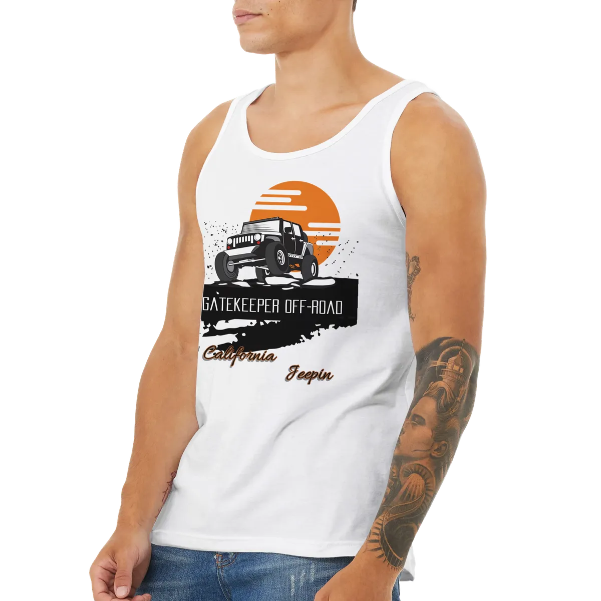 GateKeeper Cali Jeepin Premium Unisex Tank Top product image