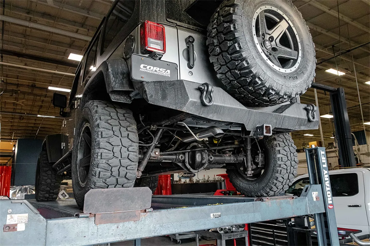 Sport / 2.75 in Cat-Back Turn Downs | 2007-2018 Jeep Wrangler JKU (21121) product image