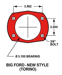 Wilwood FDLI PS P-B Kit Drilled Polished New Big Ford 2.36in Offset product image