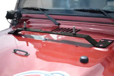 Steinjager Recovery and Towing 1997-2006 High Lift Jack Mount Hood Texturized Black