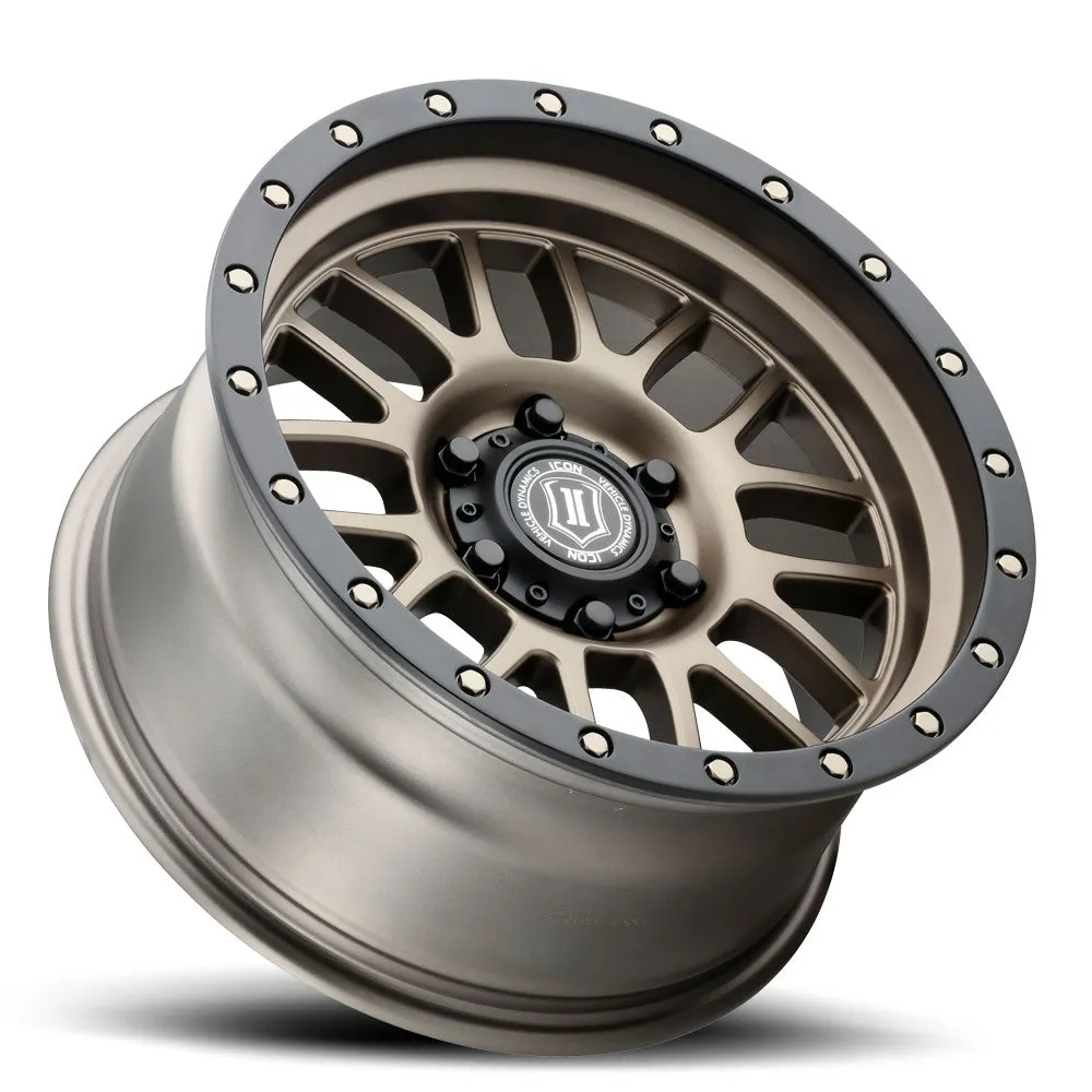 Alpha Wheels 17 x 8.5 Bronze Matte 6 x 5.5in 4.75-In 0mm 106.1mm 2500 Lbs product image