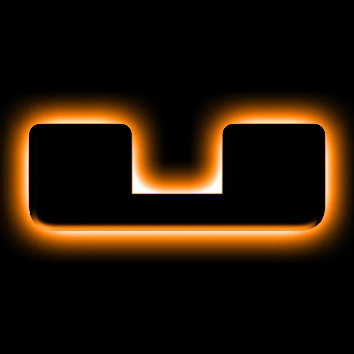 ORACLE Lighting Universal Illuminated LED Letter Badges - Matte Black Surface Finish - E product image