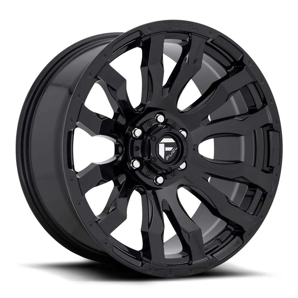 Aluminum Wheels 20X10 Blitz D675 5 On 127 Gloss Black 71.5 Bore -18 Offset Multi Spoke Fuel Off Road Wheels product image