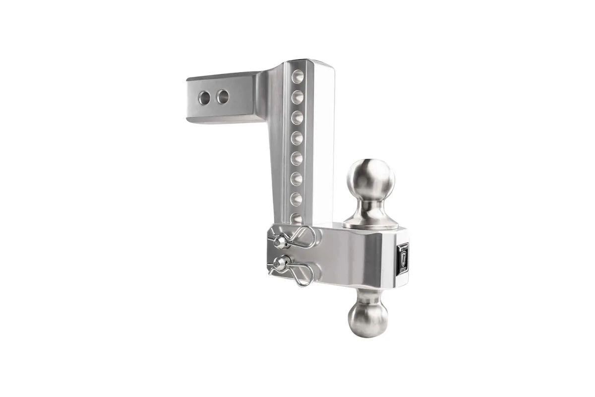 2.5" Aluminum Medium Duty Hitch 6" Drop/Rise w/ Stainless Steel Dual Ball product image
