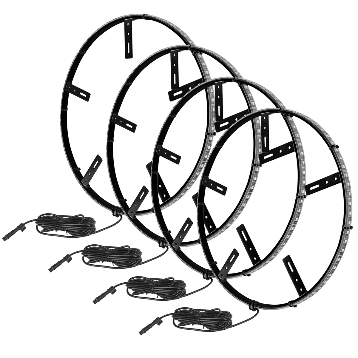 Oracle LED Illuminated Wheel Rings - Single Row - White product image