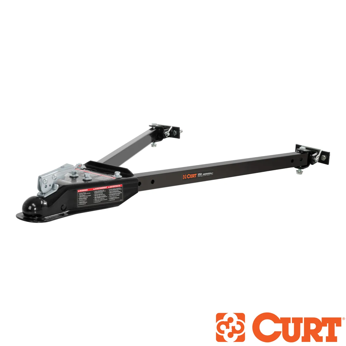 Curt Tow Bar with Adjustable-Width Arms - Car Mount - 2 Inch Ball - 5000 lbs. Safety Cables and Coupler Lock Sold Separately) RockJock 4X4 product image