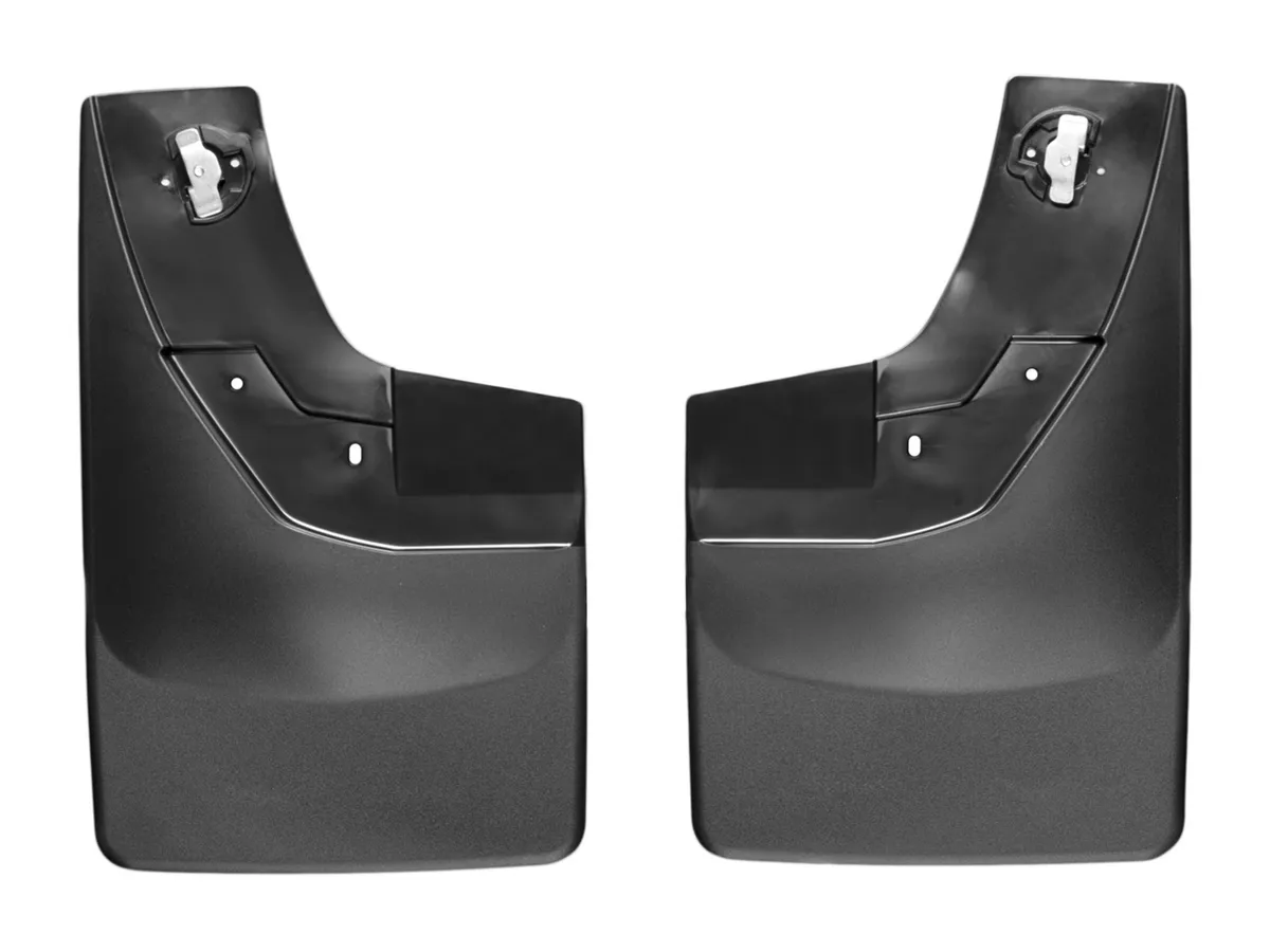 Black No Drill MudFlaps Chevrolet Silverado 2014 + Fits 1500 models product image