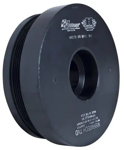 Fluidampr Performance Diesel 6.6L Chevy Duramax 2006-2007.5 External Balance Steel Black Zinc Finish O.D. 8-38 In. Performance Damper