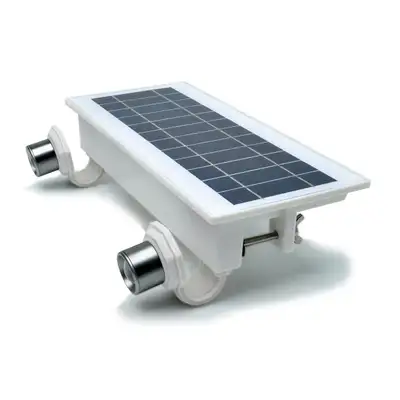 STKR EZ Solar Home Security FLEXIT Spotlight - Gutter Mounted