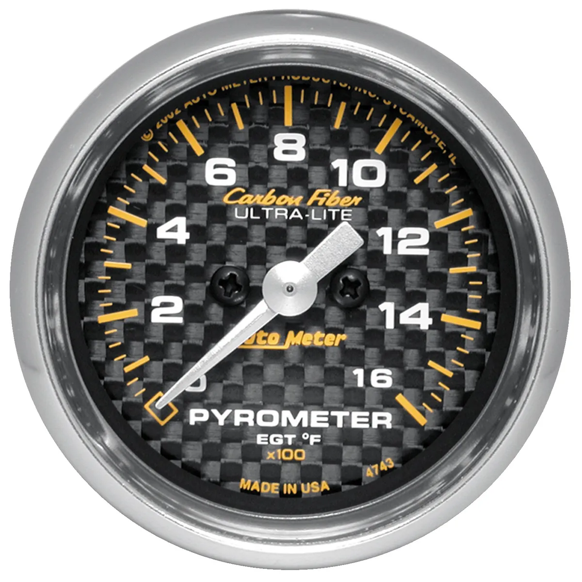Gauge, Pyrometer (EGT), 2 1/16", 1600?F, Stepper Motor, Carbon Fiber product image