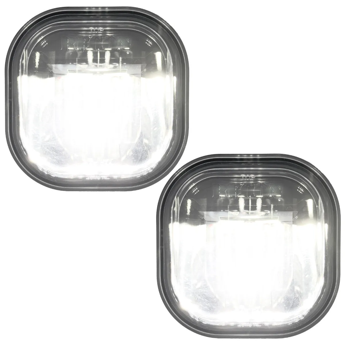 Ford Superduty 11-16 LED Fog Lights 2-Piece Set Replaces Both OEM Ford Superduty F-250350450550 Fog Lights - Smoked product image