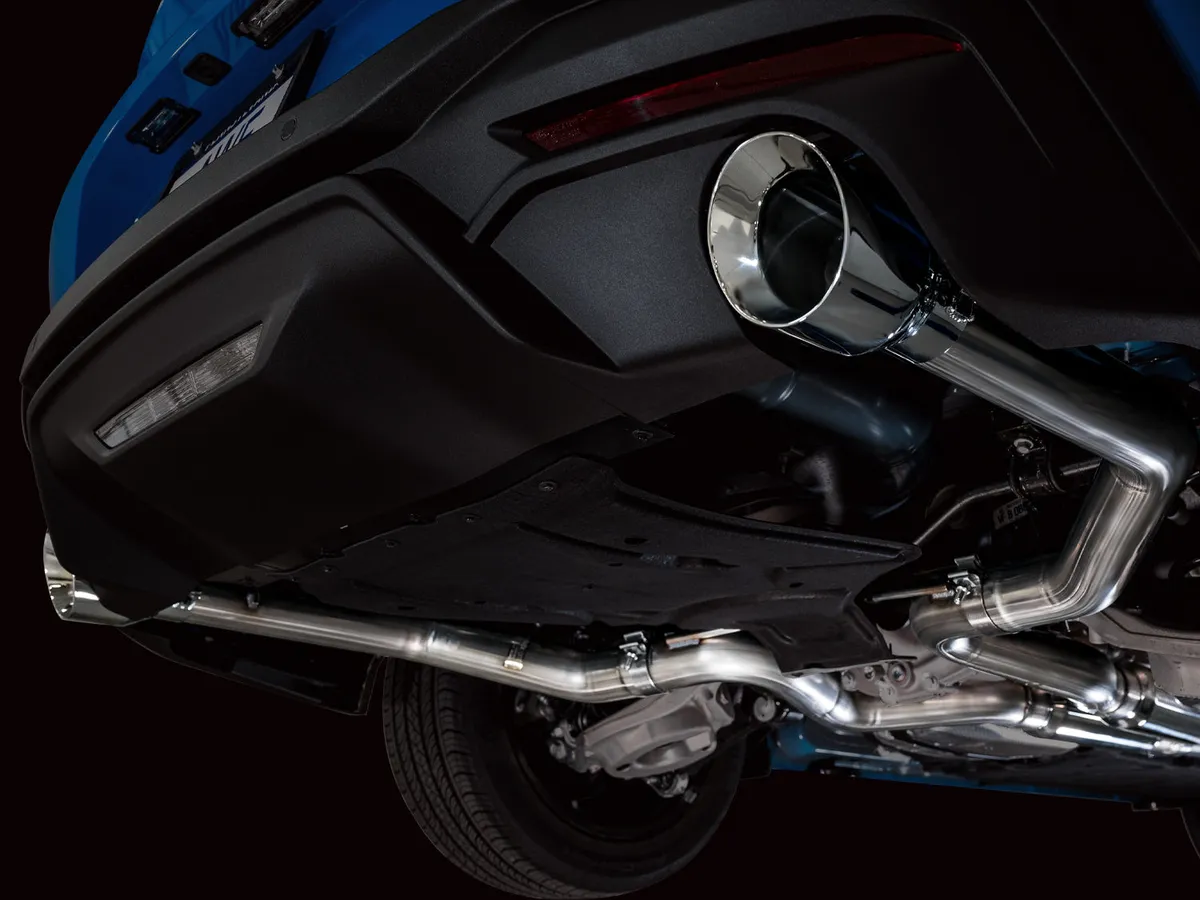 AWE Touring Edition Exhaust for S650 Ford Mustang GT Fastback - Dual Diamond Black Tips product image