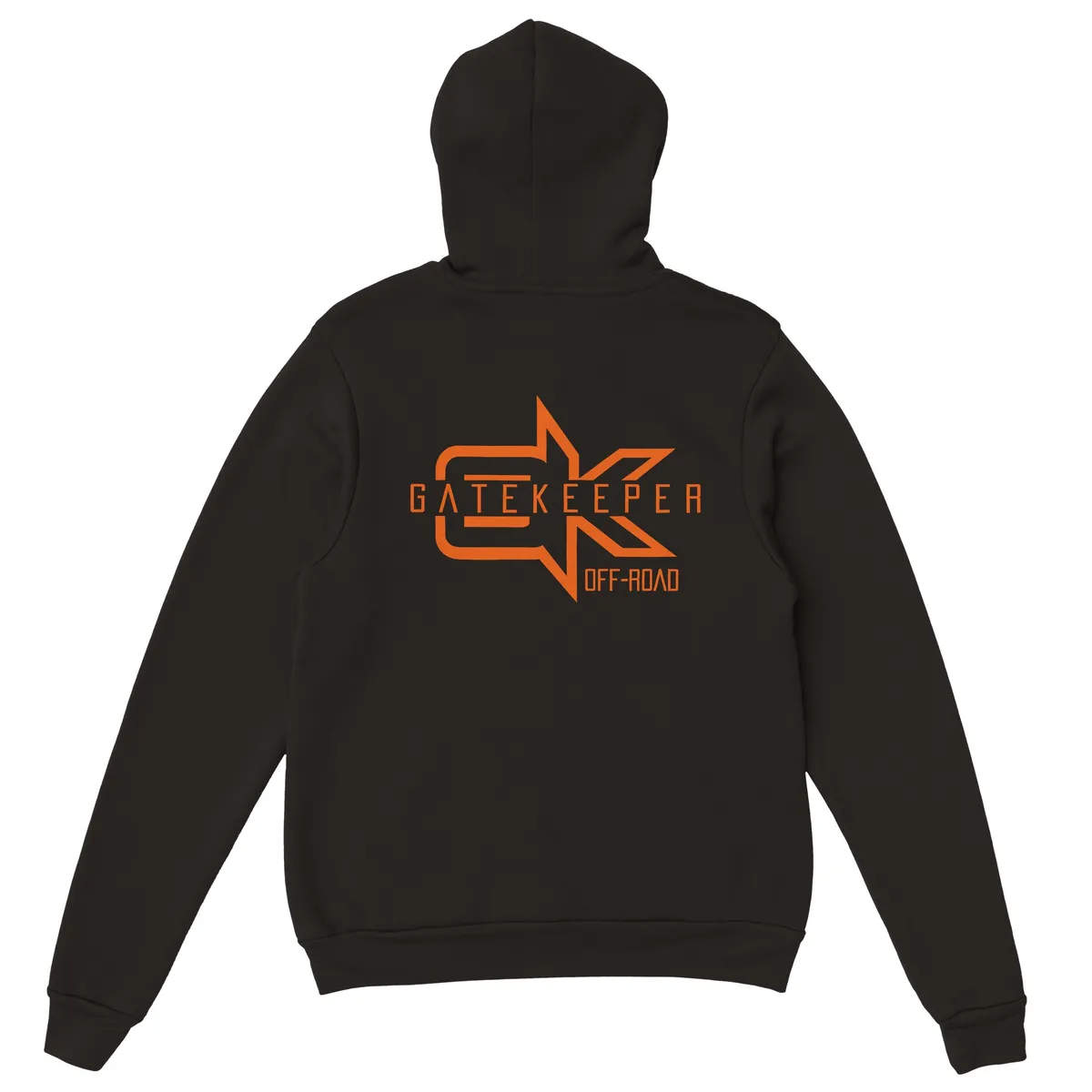 Gatekeeper Off-Road Pull Over Logo Hoodie Sweatshirt (Black and Orange) product image