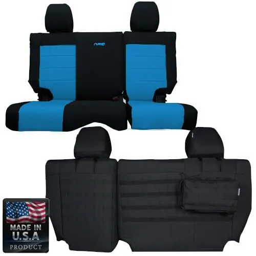 Rear Bench Tactical Seat Covers for Jeep® Wrangler JKU 2008-10 4 Door w/ MOLLE | Bartact® product image