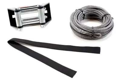 Warn Synthetic Rope 3/16 (4.8mm) x 50' (15.2m) And Roller Fairlead Kit