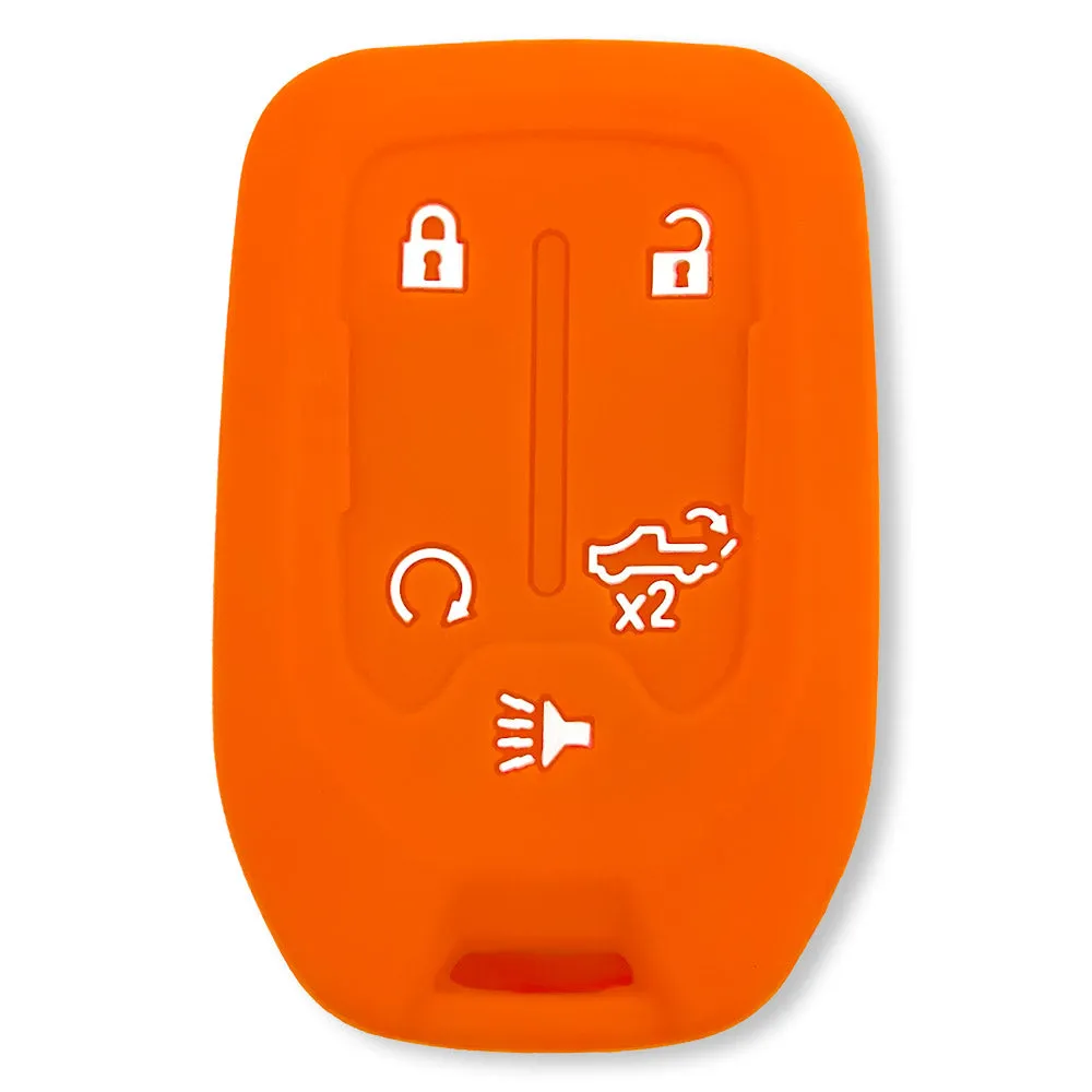 GMC & Chevy 19-21 Sierra & Silverado 1-Piece 100% Silicone Rubber Key Fob Cover - Multiple Colors product image