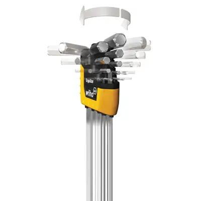 Wiha Tools USA 13 Piece MagicRing Ball End Hex L-Key Set - Inch