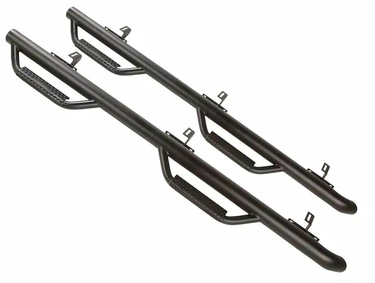 Spartan Nerf Bars Textured Black; 1818 Jeep Wrangler Jlu 4 Door product image