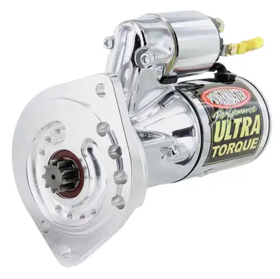 Power Master Ultra Torque Starter; Chrome; 157 Tooth Flywheel; 250 ft./lb. Torque; 18:1 Compression Ratio; 4.5:1 Gear Reduction; 3/4in. Offset;