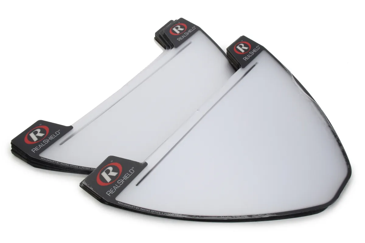 Racing Optics RealShield Hat Face Shield 50pk ANSI Cert