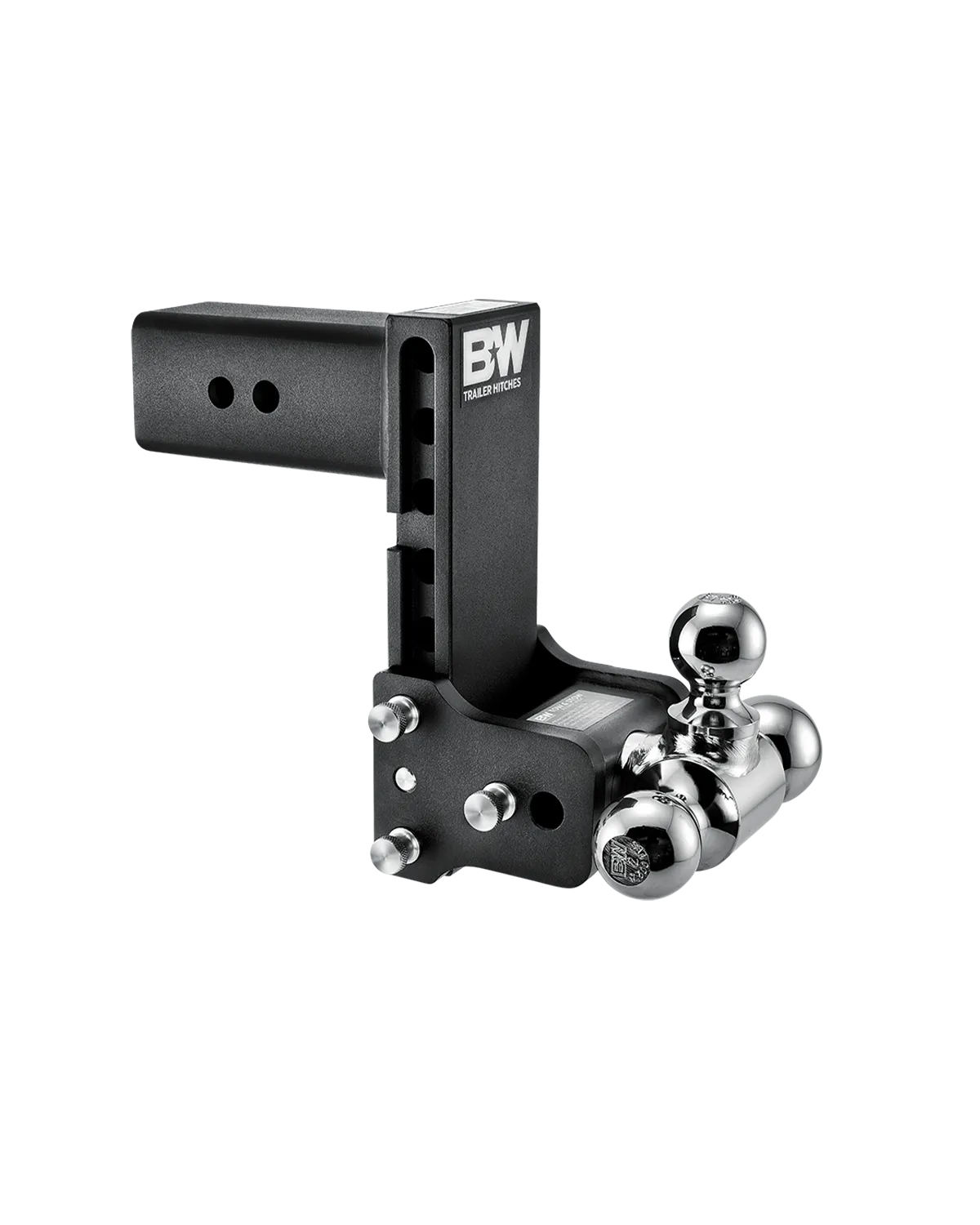 B&W Trailer Hitches Tow and Stow 3 INCH 1 7 8in x 2in x 2 5 16in Tri-Ball 7 1 2in Drop 7in Rise