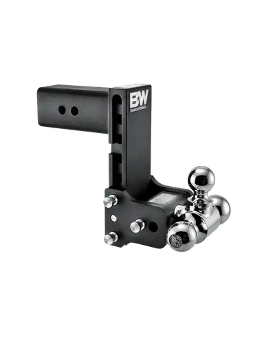 B&W Trailer Hitches Tow and Stow 3 INCH 1 7 8in x 2in x 2 5 16in Tri-Ball 7 1 2in Drop 7in Rise