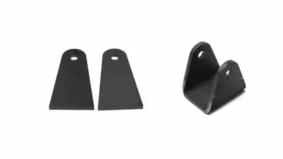 Steinjager Steinjäger Tabs and Clevises, Weld On 4 Link Tab and Clevis Kits 0.563 Bore Straight Mount 2.50 Inch Clevis Jaw 4.00 Inch Straight Tab Length 1 Clevis, 2 Straight Tabs