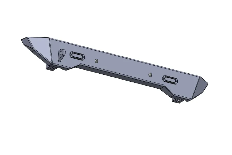 07c Wrangler Krawler Lite High Clearance Rear Bumper Raw product image