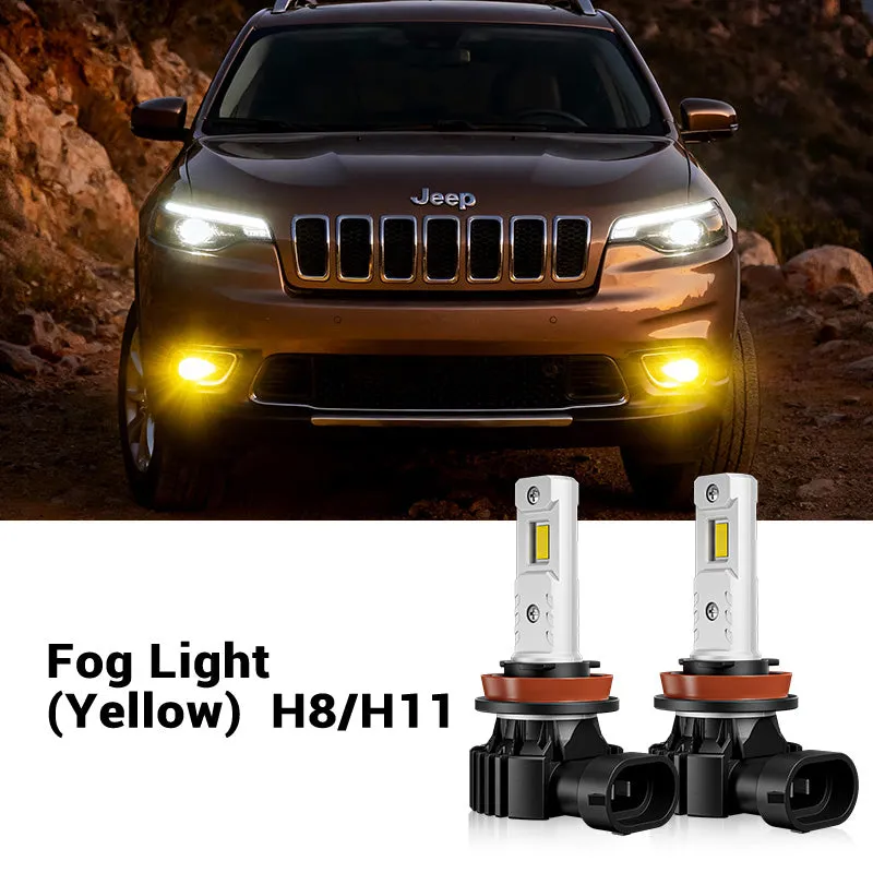 Fit For 2014-2016 Jeep Cherokee 9012 LED Headlight Bulbs & Fog Light Bulbs| SP Air Series product image