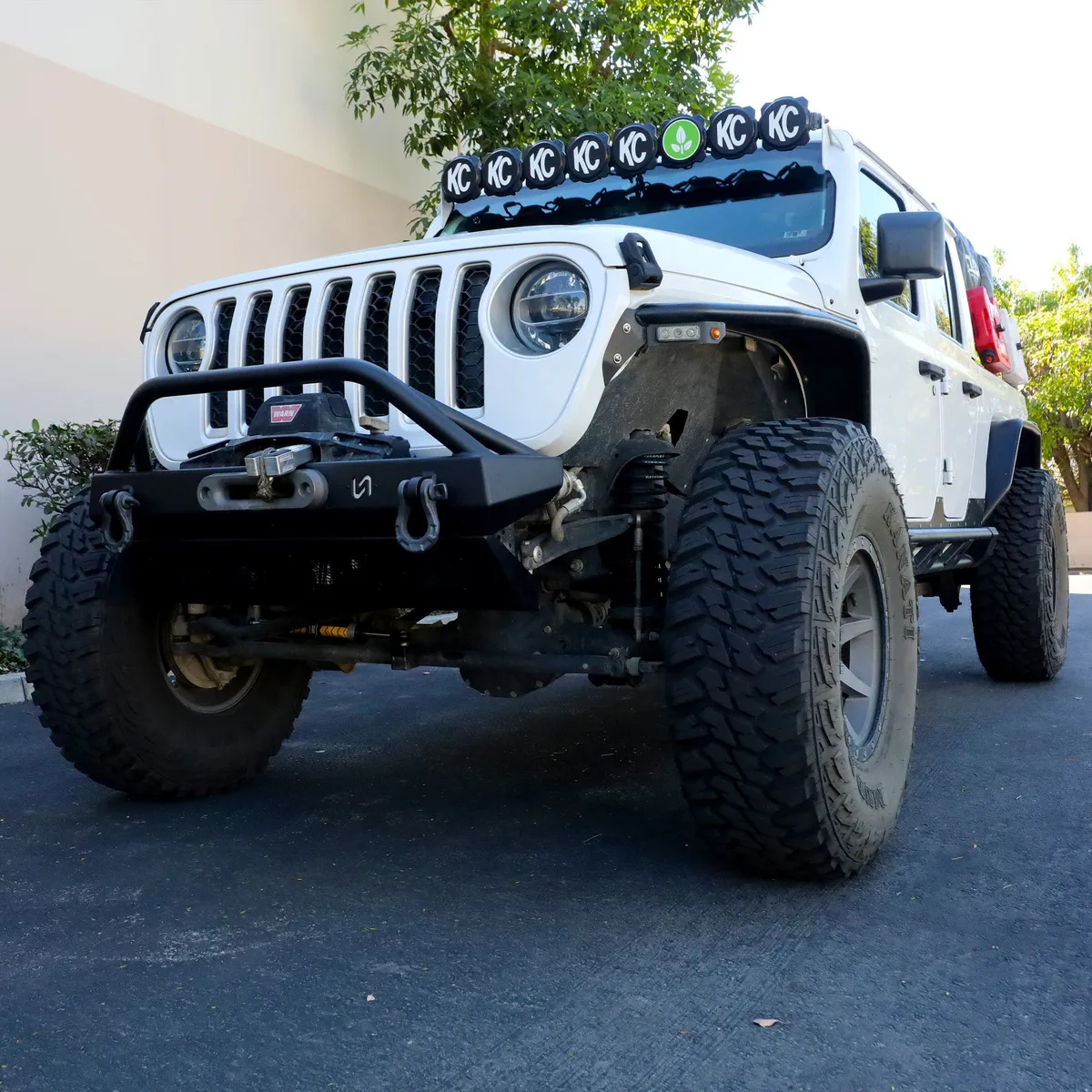 Jeep JK/JL/JT Front Bumper with Welded Bull Bar & Skid Plate | 2007–2025 product image
