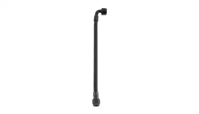 Vibrant Performance Pre Assembled Hose Assembly; -8AN; 24 in. Hose Length; Straight/90 Degrees Hose End Style; 24 in. PTFE w/8AN Female Fittings Straight/90 Degrees;
