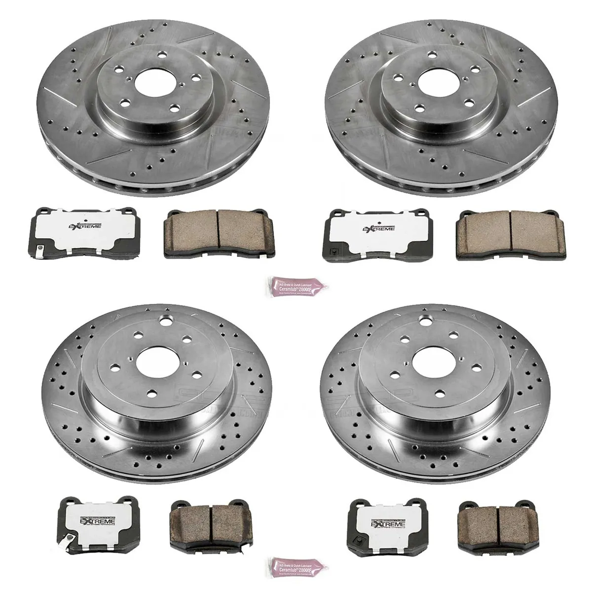 Z26 Street Warrior Upgrade Kit: Drilled/Slotted Rotors; Carbon-Fiber Ceramic Pads W/Hardware product image