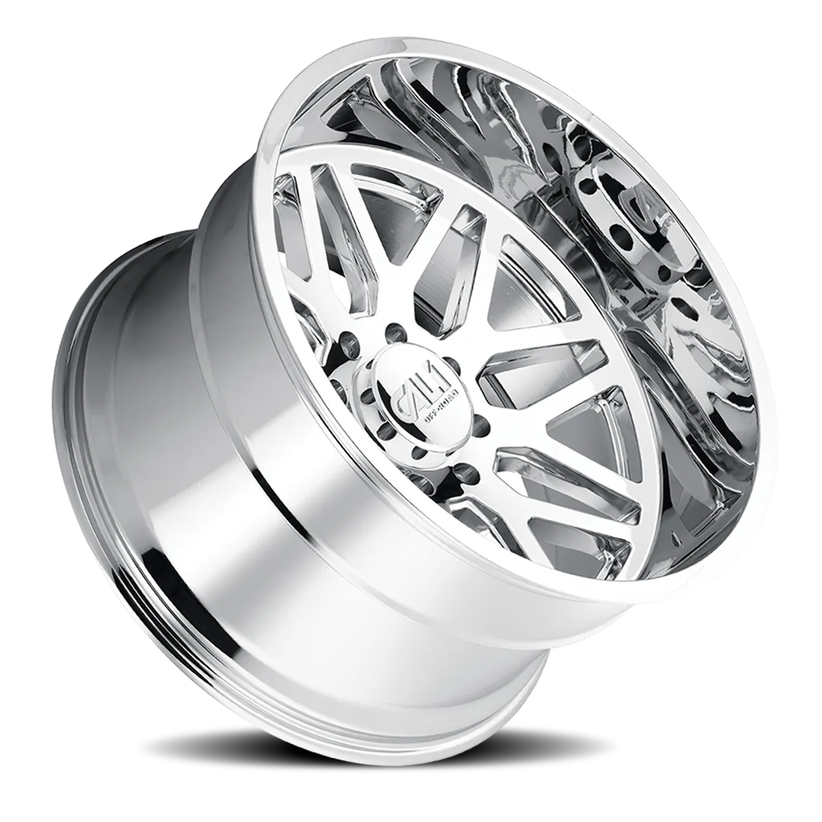 Cast Aluminum Wheels Invader 9115 CH 22x12 Chrome 8 On 165.1 Bolt Pattern -51 Offset Cali Offroad Wheels product image