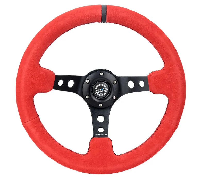 Steering Wheel 350mm 3in Dish Black Suede product image