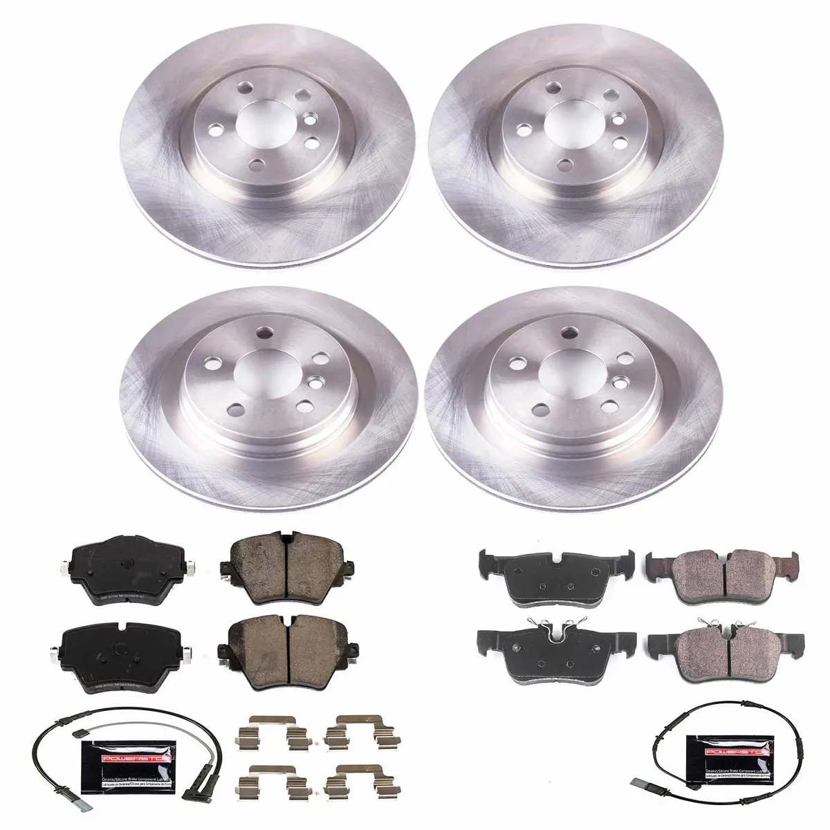 Z17 Direct Replacement Kit: Rotors; Ceramic Pads W/Hardware; Pad Sensors product image