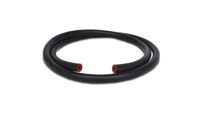 Silicone Heater Hose; 0.375 in. ID; 0.703 in. OD; 20 in. L; Gloss Black; Maximum Operating Pressure 80 PSI; product image